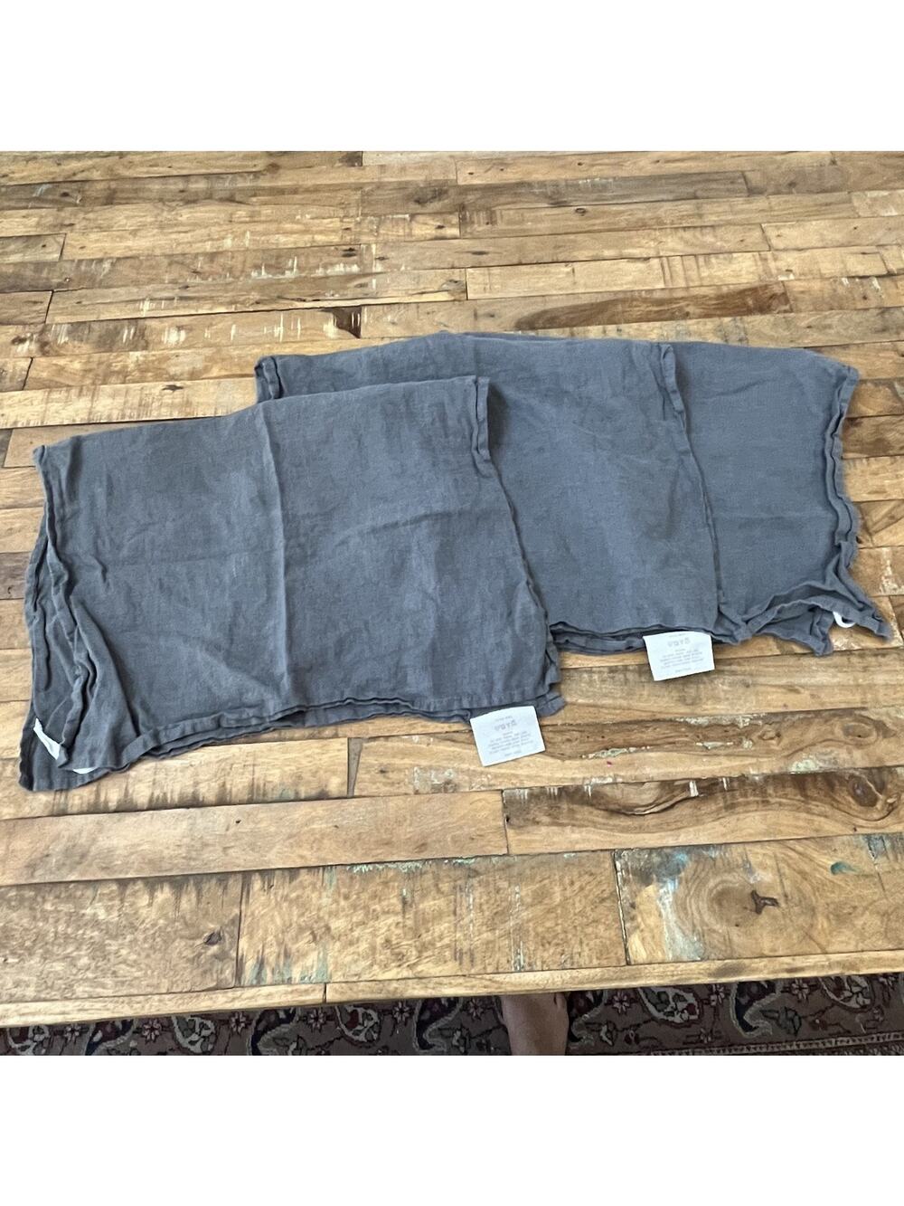 Southern Living Gray Kitchen Towels Set of 3 100% Linen 20" x 30"